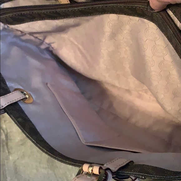 Barely Used Beige and Brown Michael Kors Purse - Picture 6 of 12